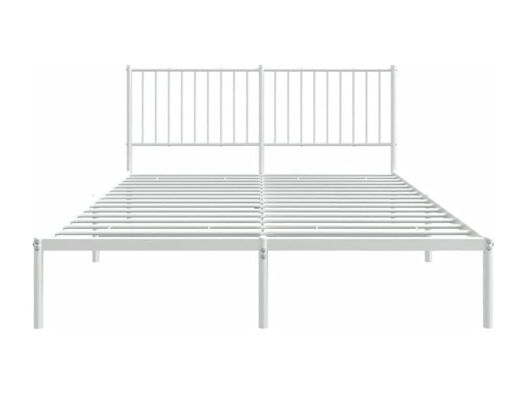 White Metal Bed, 160 x 200 cm