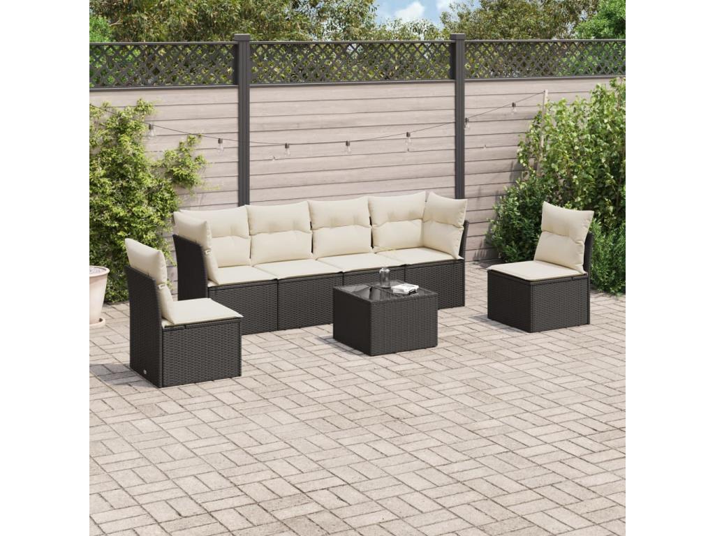Black Woven Resin Wicker Outdoor Furniture Set - dlz1766585809139