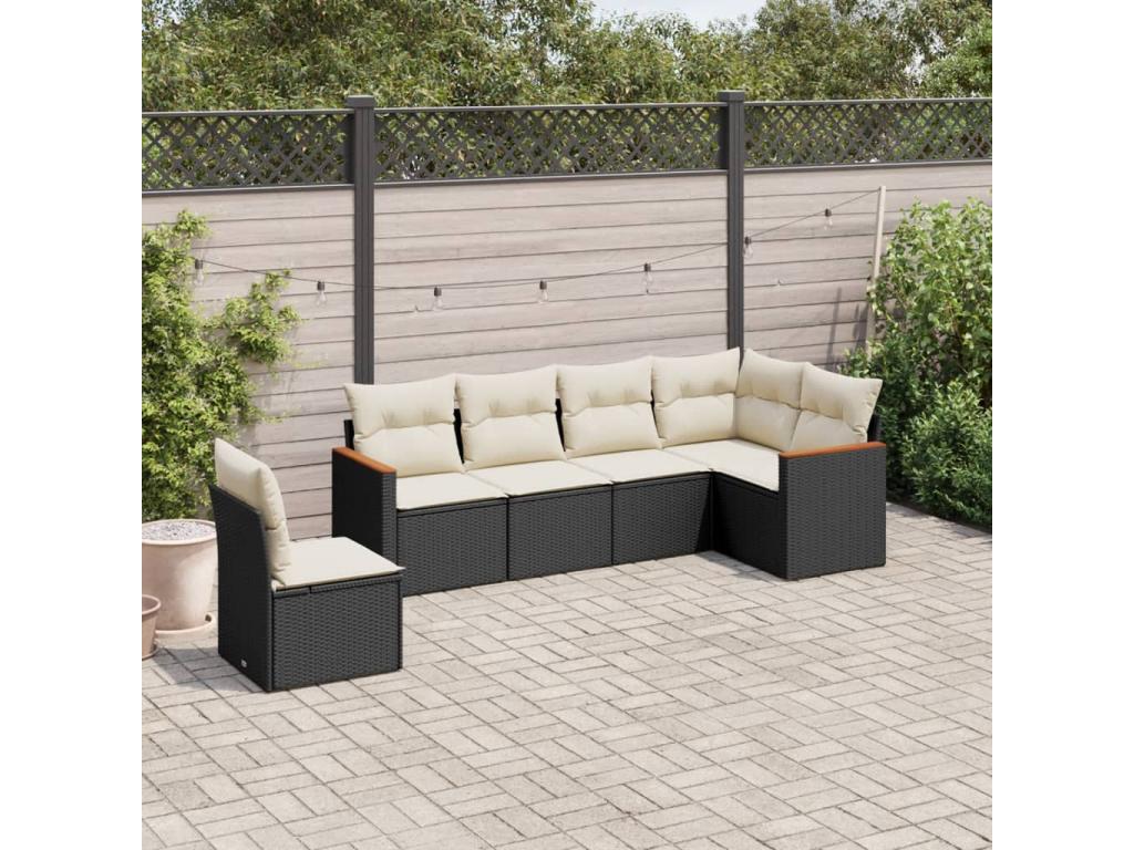 Black Woven Resin Wicker Outdoor Furniture Set - dlz1766585155248