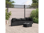 Black Woven Resin Wicker Outdoor Furniture Set - dlz1766585810786