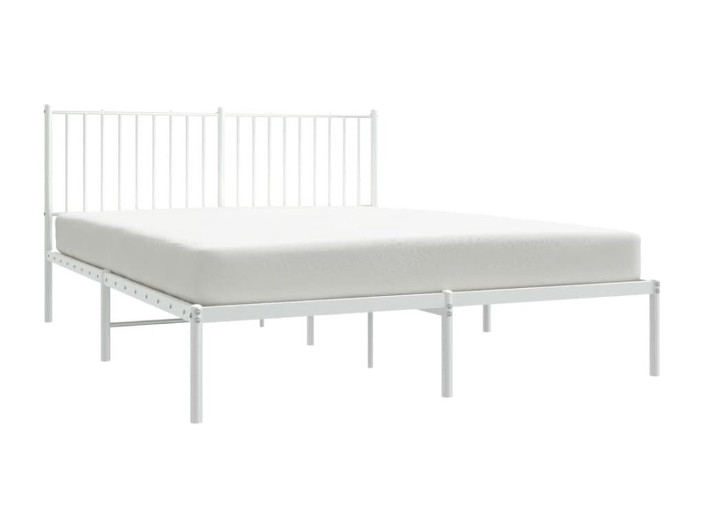 White Metal Bed, 160 x 200 cm