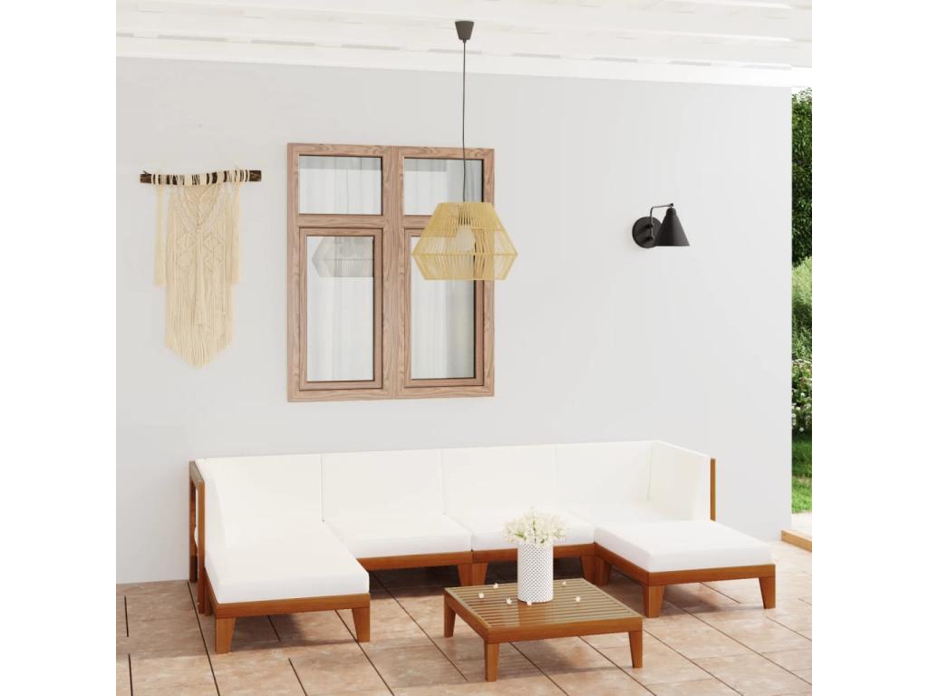White Outdoor Furniture Set