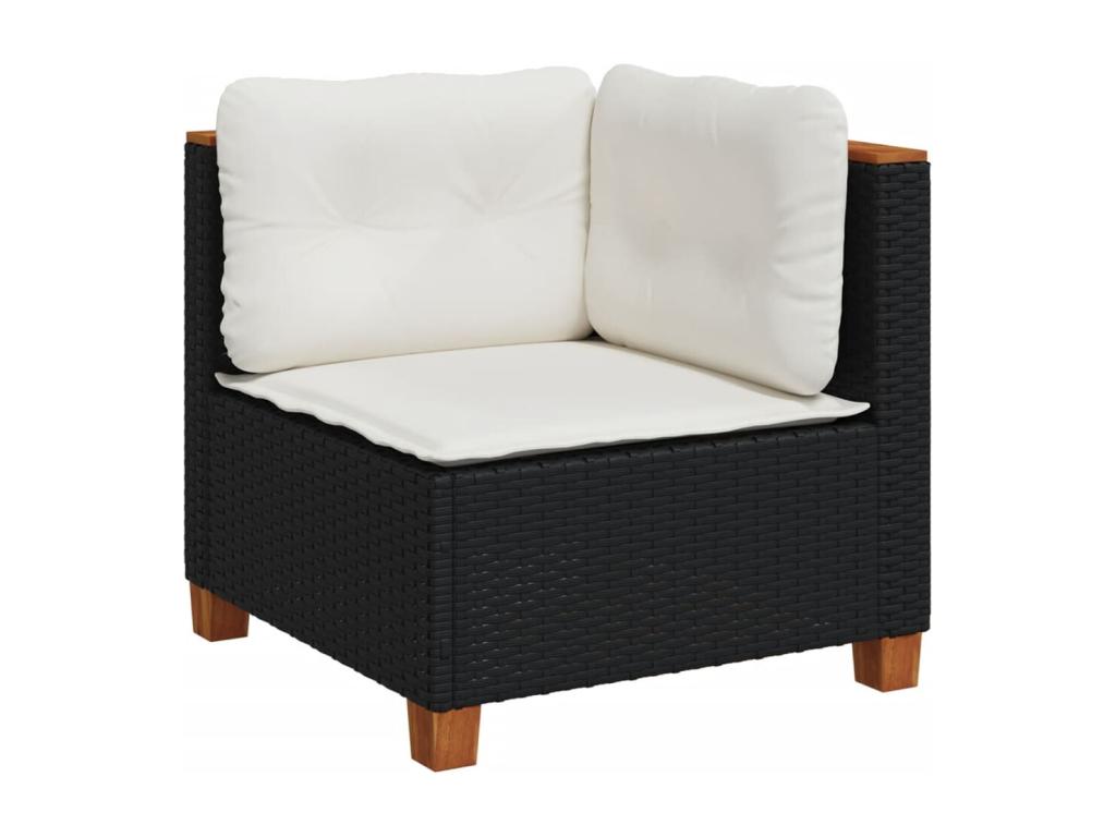 Black Woven Resin Wicker Outdoor Furniture Set - dlz1766585638666