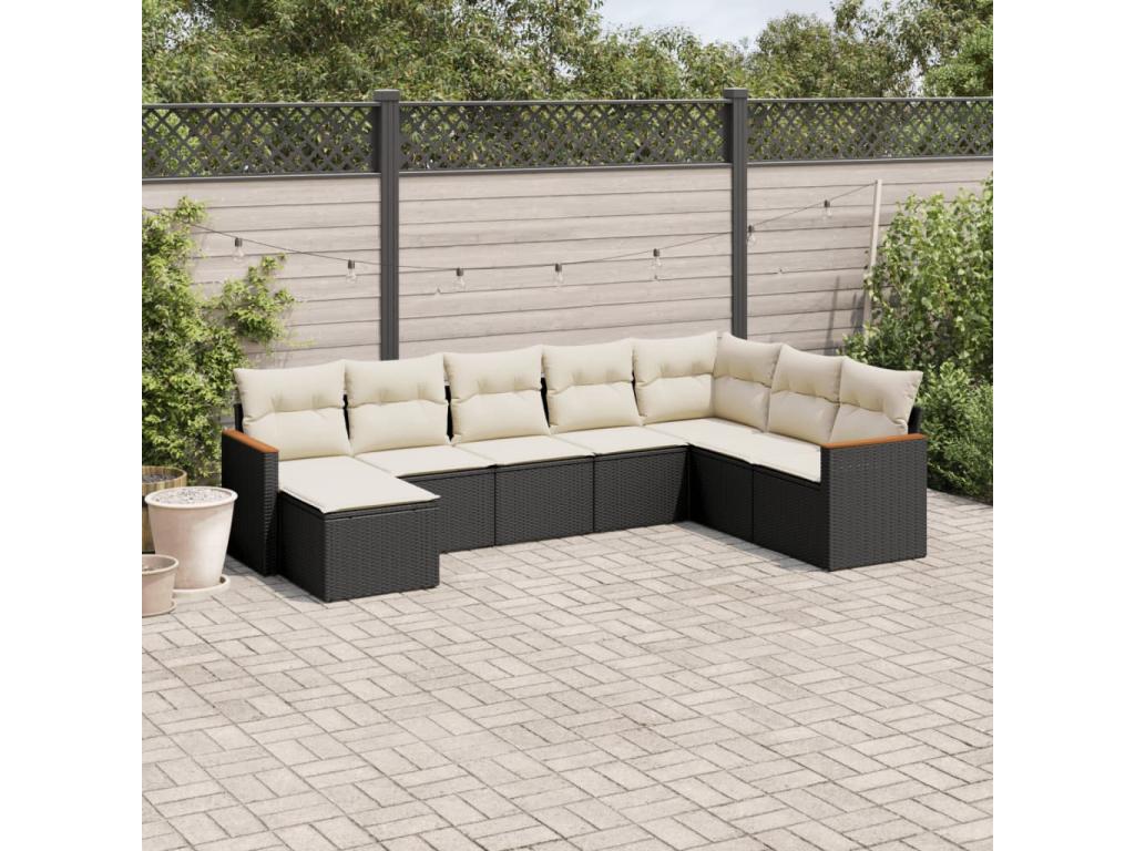 Black Woven Resin Wicker Outdoor Furniture Set - dlz1766586043049