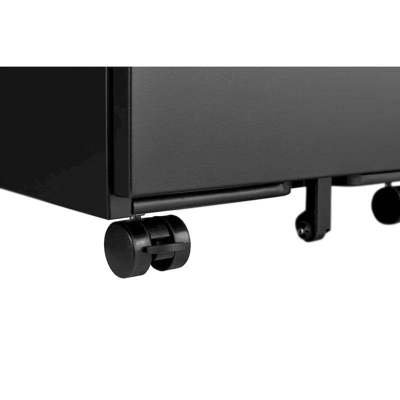 2 Drawer File Cabinet with Lock, Metal Mobile Filing Cabinet