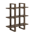 Nathan James Benji Floating Wall Book Shelves, 3-Tier Display Shelf, Decorative Modular Shelf in Solid Wood
