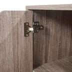 5-Drawer Wood Storage Dresser Cabinet with Wheels - Craft Organizer and Makeup Drawer Unit for Closet and Bedroom