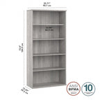 Hybrid Tall 5 Shelf Bookcase by Bush Business Furniture