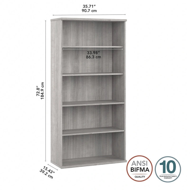 Hybrid Tall 5 Shelf Bookcase by Bush Business Furniture