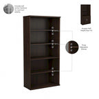 Hybrid Tall 5 Shelf Bookcase by Bush Business Furniture