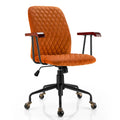 Velvet Swivel Home Office Desk Chair Adjustable Mid Back Leisure Chair