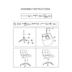 TOTO Home Office Button-Tufted Desk Chair, Armless Thick Cushion, Adjustable Height 19 -25 , Modern Red - N/A