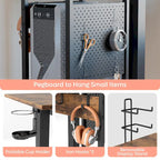 57 inch Electric Standing Desk Adjustable Height L Shaped Desk with Keyboard Tray and Host Shelf