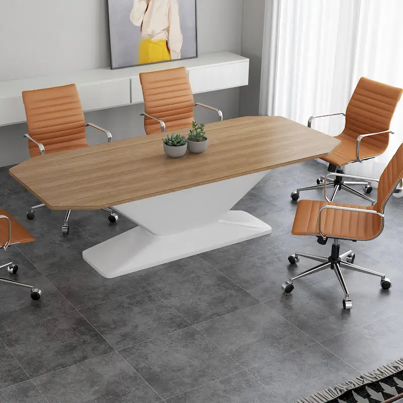 LUXMOD Ribbed Home Office Computer Chair Desk Chair