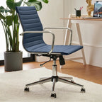 LUXMOD Ribbed Home Office Computer Chair Desk Chair