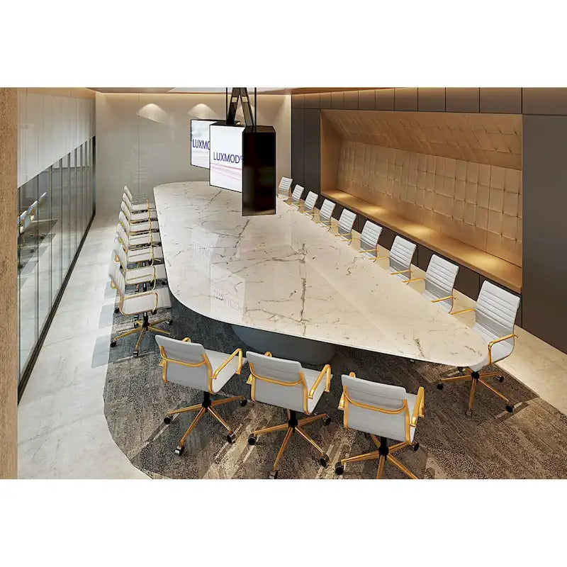 LUXMOD Ribbed Home Office Computer Chair Desk Chair