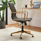 LUXMOD Ribbed Home Office Computer Chair Desk Chair