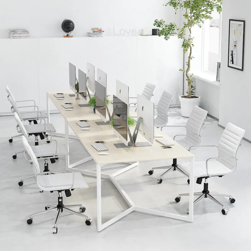 LUXMOD Ribbed Home Office Computer Chair Desk Chair