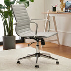 LUXMOD Ribbed Home Office Computer Chair Desk Chair