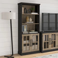 Westbrook 5 Shelf Bookcase with Glass Doors by Bush Furniture