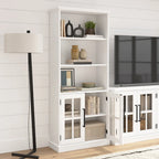 Westbrook 5 Shelf Bookcase with Glass Doors by Bush Furniture