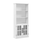 Westbrook 5 Shelf Bookcase with Glass Doors by Bush Furniture