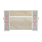 Timechee Reception Desk Counter with Adjustable Shelf Storage