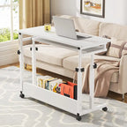 Portable Laptop Desk for Sofa and Bed, Height Adjustable Small Standing Table