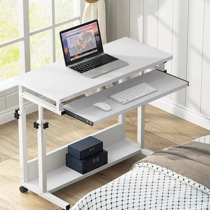 Portable Laptop Desk for Sofa and Bed, Height Adjustable Small Standing Table