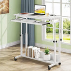 Portable Laptop Desk for Sofa and Bed, Height Adjustable Small Standing Table