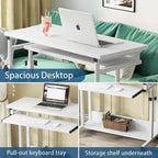 Portable Laptop Desk for Sofa and Bed, Height Adjustable Small Standing Table