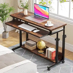 Portable Laptop Desk for Sofa and Bed, Height Adjustable Small Standing Table