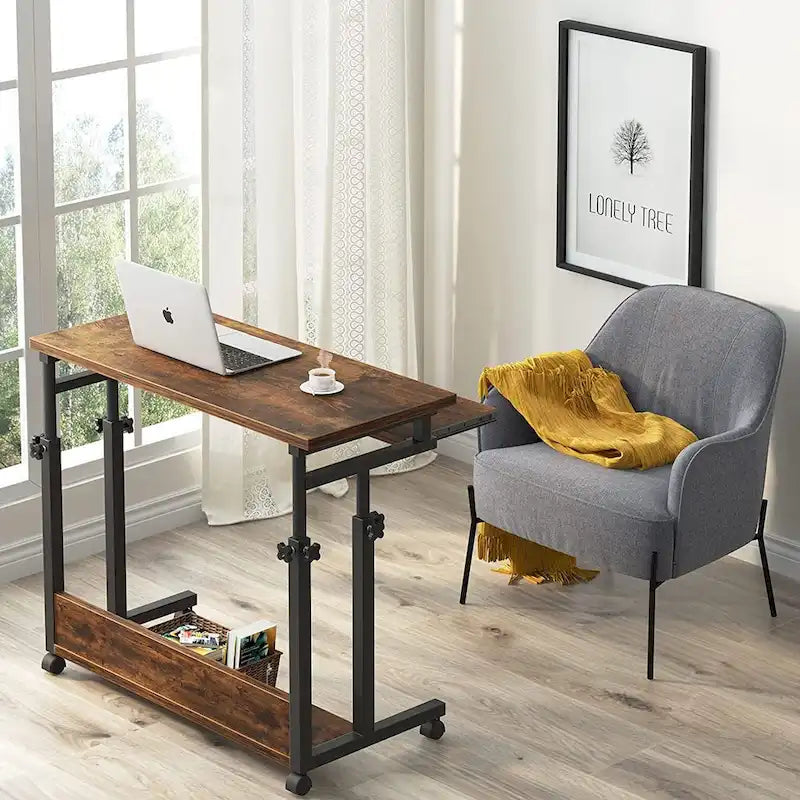 Portable Laptop Desk for Sofa and Bed, Height Adjustable Small Standing Table