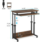 Portable Laptop Desk for Sofa and Bed, Height Adjustable Small Standing Table
