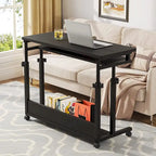 Portable Laptop Desk for Sofa and Bed, Height Adjustable Small Standing Table