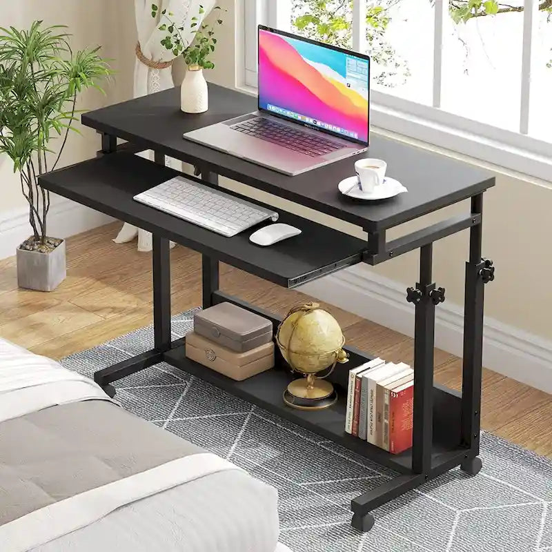 Portable Laptop Desk for Sofa and Bed, Height Adjustable Small Standing Table
