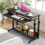 Portable Laptop Desk for Sofa and Bed, Height Adjustable Small Standing Table