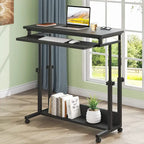 Portable Laptop Desk for Sofa and Bed, Height Adjustable Small Standing Table