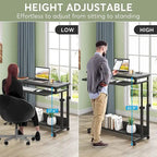 Portable Laptop Desk for Sofa and Bed, Height Adjustable Small Standing Table
