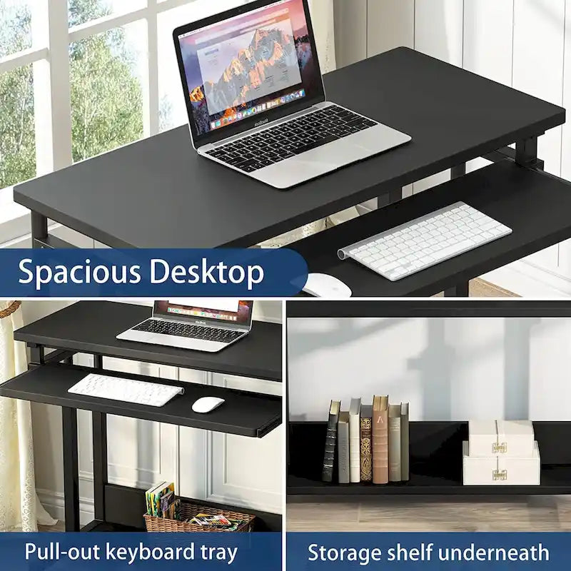 Portable Laptop Desk for Sofa and Bed, Height Adjustable Small Standing Table