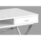 Monarch Specialties 48  Desk with Drawers and Open Shelf