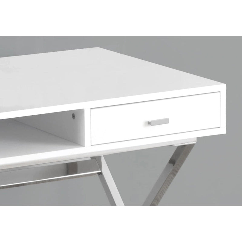 Monarch Specialties 48  Desk with Drawers and Open Shelf