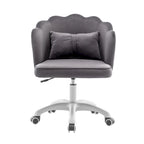 Porthos Home Taio Scalloped Velvet Office Chair with Nylon Base