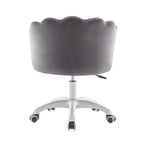Porthos Home Taio Scalloped Velvet Office Chair with Nylon Base