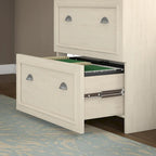 Fairview 60W Desk with Hutch, Cabinet and Bookcase by Bush Furniture