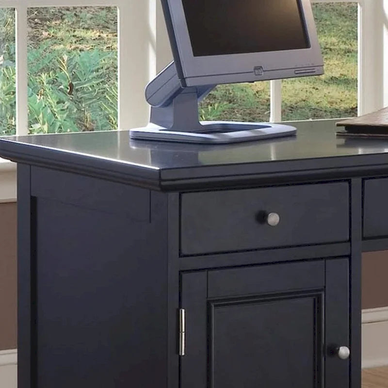 Bedford Black Pedestal Desk