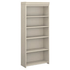 Fairview Antique White 5-shelf Bookcase - Antique - 29.57 L x 12.09 W x 68.94 H