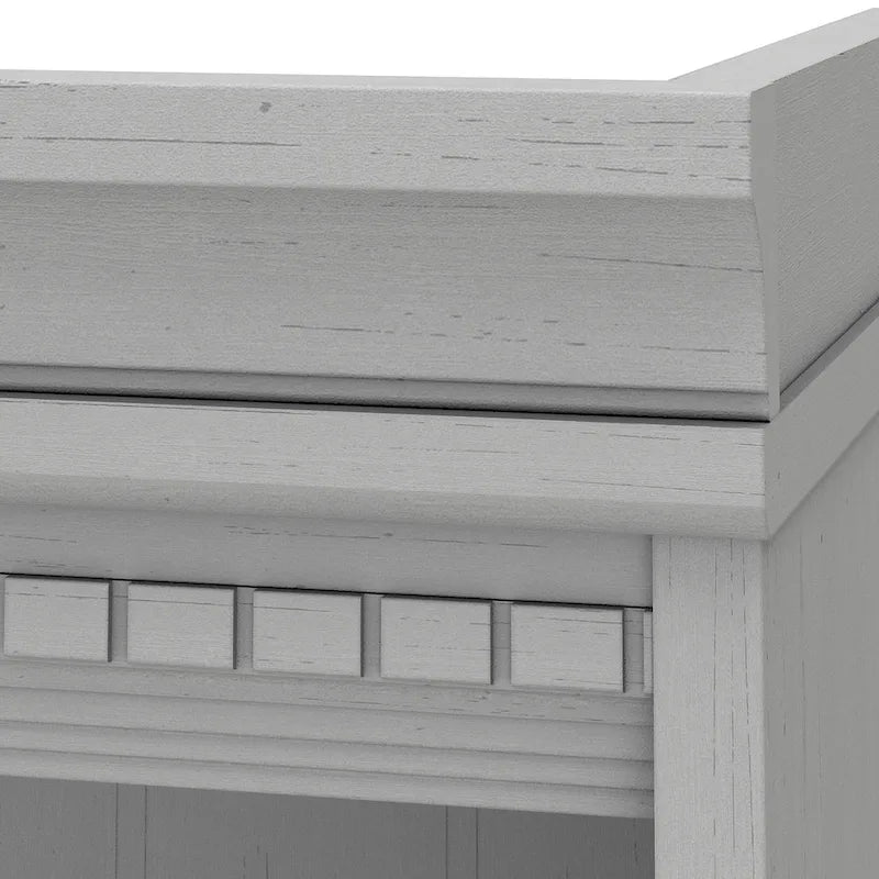 Fairview Antique White 5-shelf Bookcase - Antique - 29.57 L x 12.09 W x 68.94 H