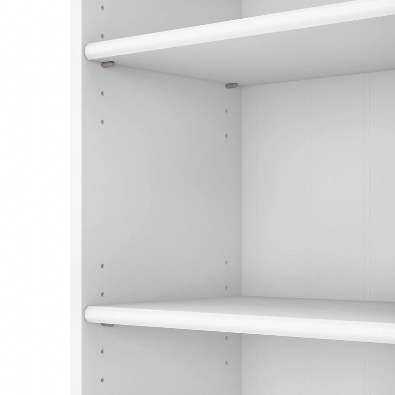 Fairview Antique White 5-shelf Bookcase - Antique - 29.57 L x 12.09 W x 68.94 H