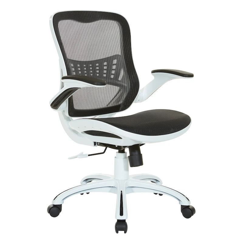 Riley Office Chair with White Mesh Seat and Back